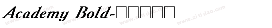 Academy Bold字体转换